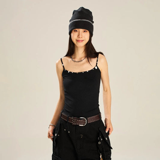 Black Casual Slimming Top